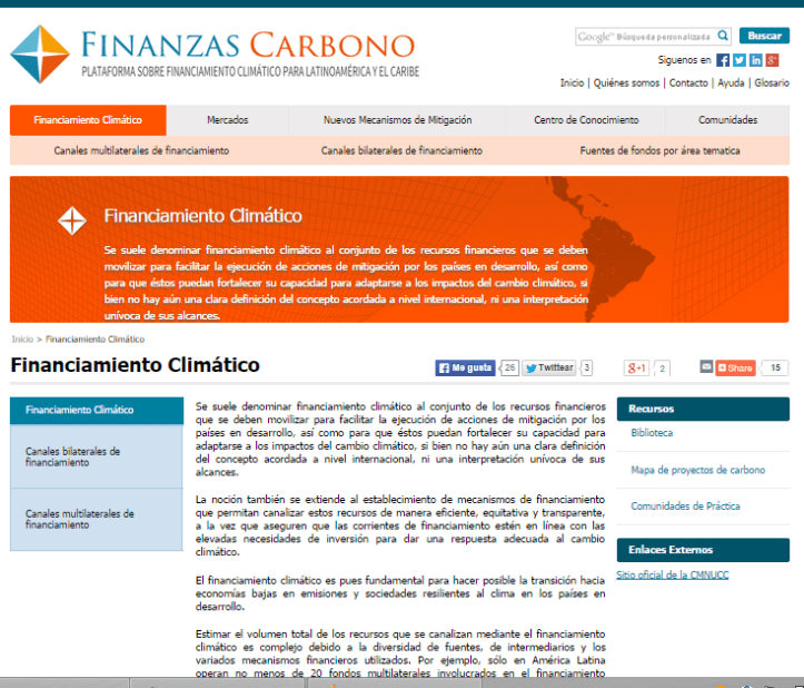 finanzas carbono